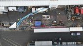 Drohnenbild aus den großmaßstäblichen Pumpversuchen, Quelle: Putzmeister Concrete Pumps GmbH