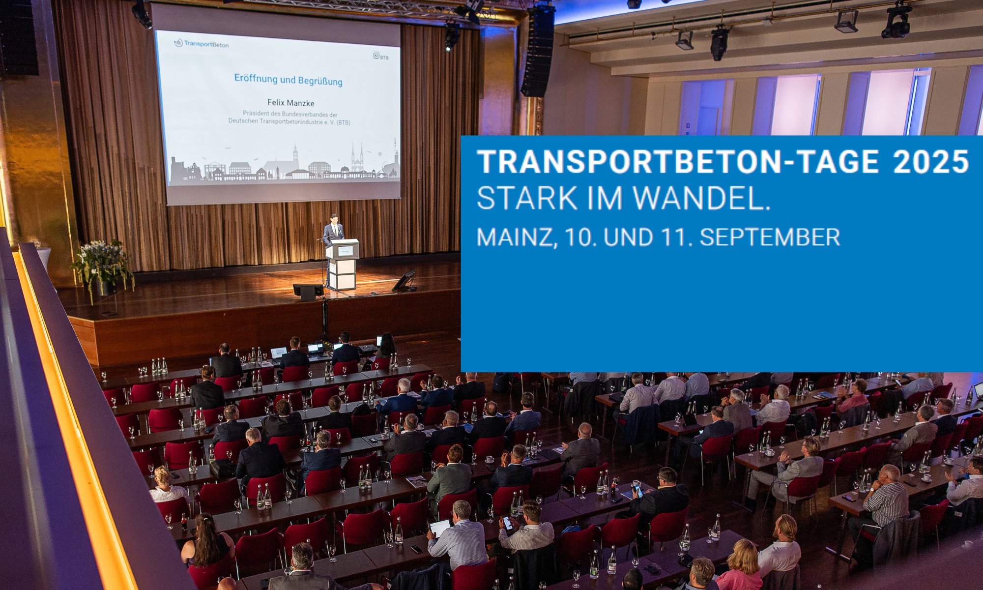 Saal und Publikum der Transportbeton-Tage 2023