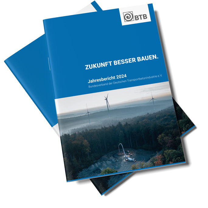 Schmuckbild Titelbild - Fundament eines Windrads wird gegossen